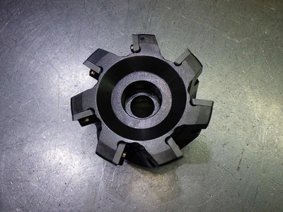 Sandvik 3" Coolant Thru Indexable Facemill 1" Arbor A490-076R25-14H (LOC1593A)