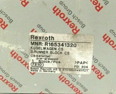NEW REXROTH R165341320 BALL RAIL RUNNER BLOCK