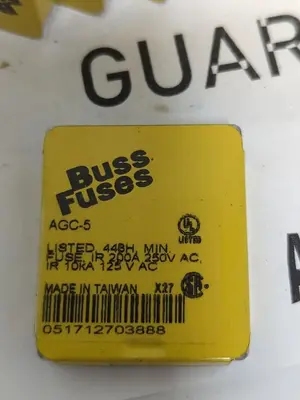 New | in-Stock COOPER BUSSMANN AGC-5 Miscellaneous Equipment (Electrical & Power) Ohio US | Surplus Asset Holdings #1237849
