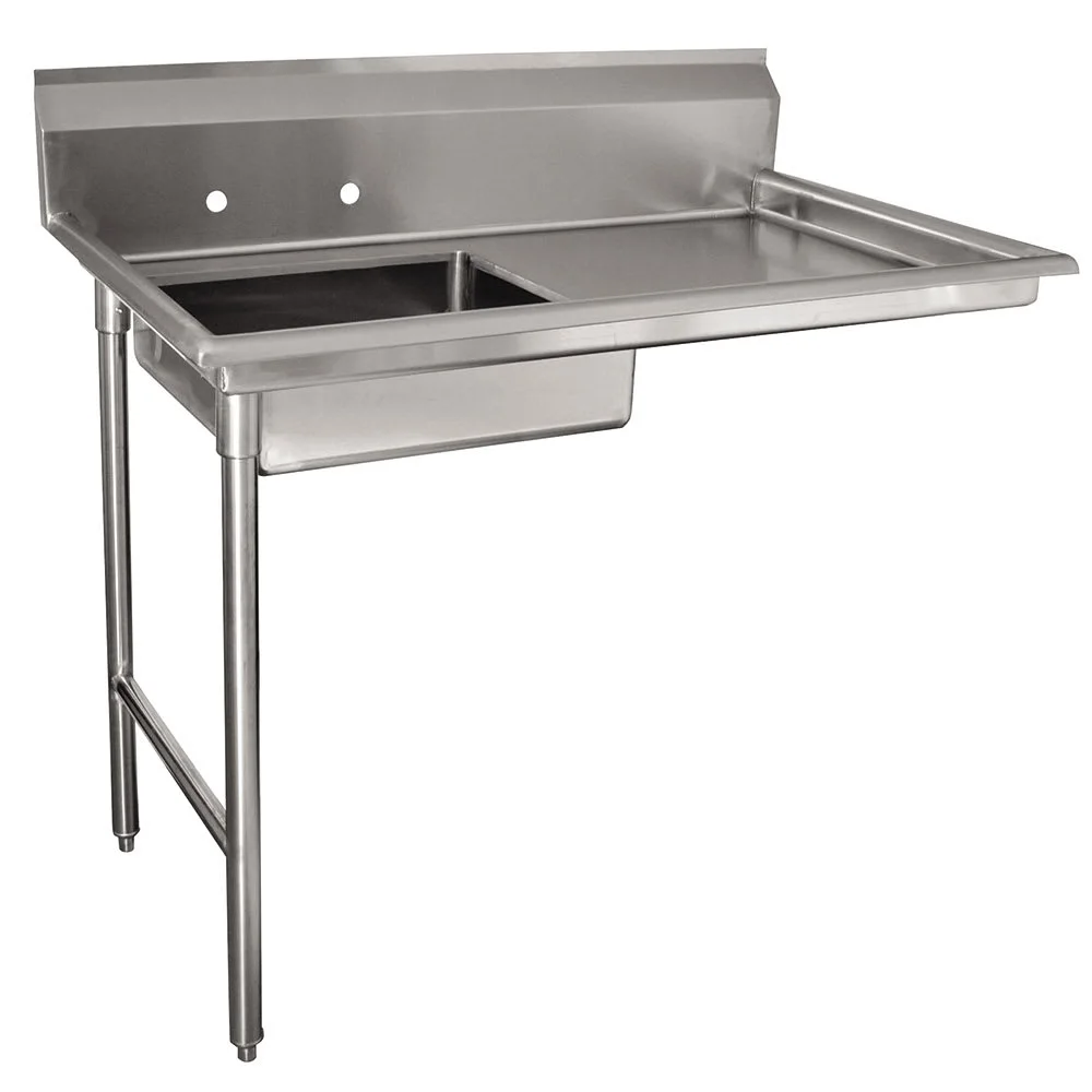 Advance Tabco DTU-U60-48L L-R Undercounter Dishtable Assembly - 20x20x5" Bowl, 48x30" table, Stainless