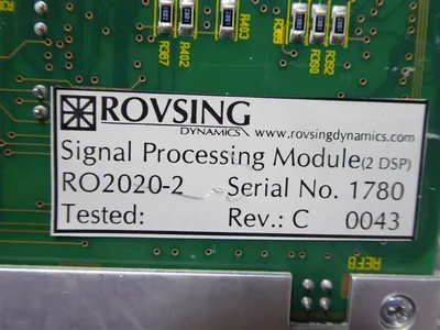 Rovsing Dynamics RO2020-2 Signal Processing Module Rev. C Used