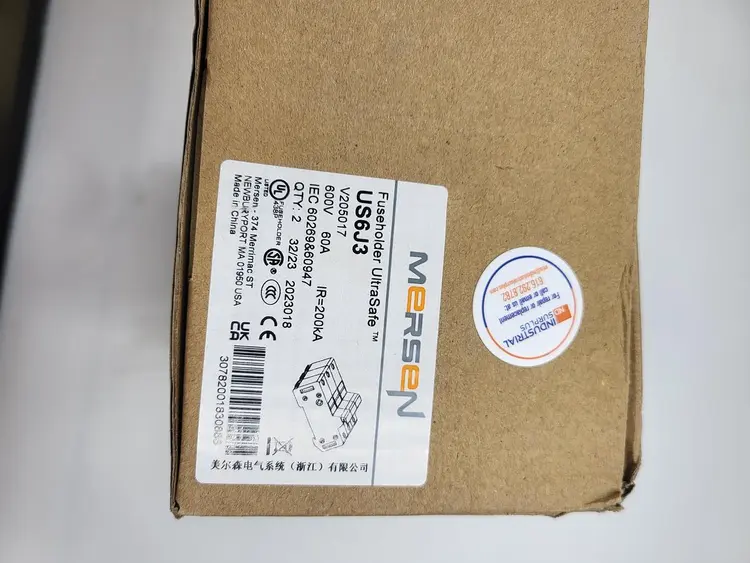 New | in-Stock MERSEN MERSEN FUSEHOLDER ULTRA SAFE US6J3 J214460 600V 30A - 2/BOX Misc Electrical & Power Parts | ND Industrial Surplus #1217199