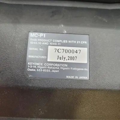 USED KEYENCE KEYENCE MC-P1 FIBER LASER MARKER TOUCH PANEL