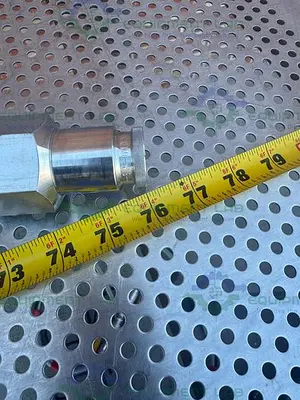 USED FGR FDA 3A CLASS III TRANSFER HOSE 76" W/ SWAGELOK QTM8 QUICK CONNECT STEM