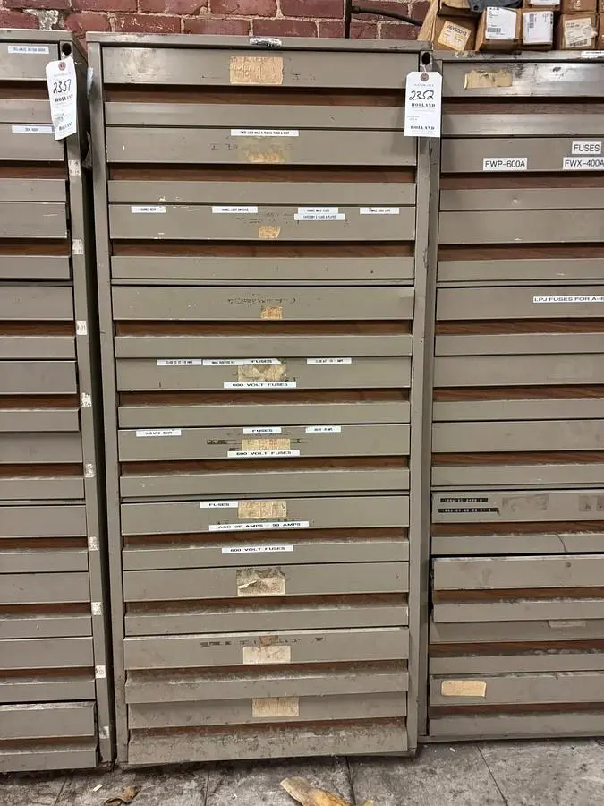 VIDMAR STYLE MICROFORM FILE CABINET 10 DRAWER (NO CONTENTS)