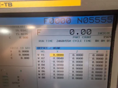 2007 DOOSAN PUMA 300MC LATHES, SLANT BED, N/C & CNC | Wheeler Machinery Sales (18)