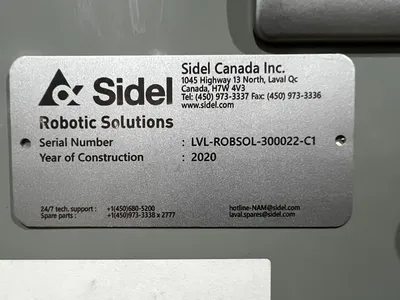 Used 2020 SIDEL PVLM35 Robots Michigan US | iGAM Industrial Marketplace #1354232