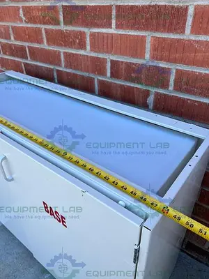 USED MOTT FLAMMABLE STORAGE CABINET 48" X 22" X 35" W/ MOTT ACID CABINET 18"X35"X48"
