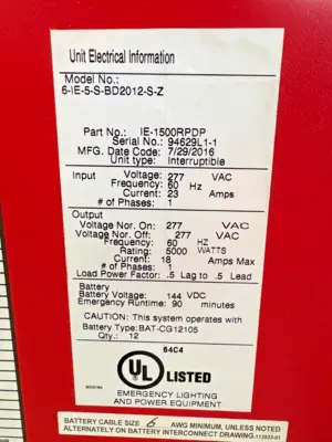 USED Myers Power Products 6-IE-5-S-BD2012-S-Z