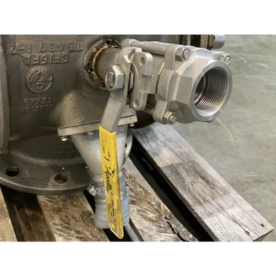 Used 10" diameter Flo-tronics Rotary Airlock Feeder Stainless Steel Valve