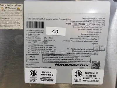 USED 2018 HILLPHOENIX BMD
