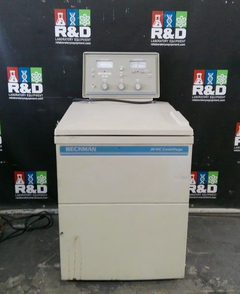 Beckman J6-HC Refrigerated Floor Centrifuge w/ JS-4.2 Rotor & Buckets 240v
