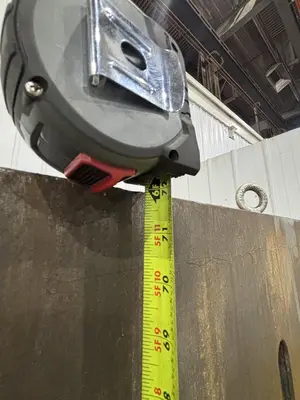 72" H X 36" W STEEL SLOTTED ANGLE PLATE: STOCK #23589