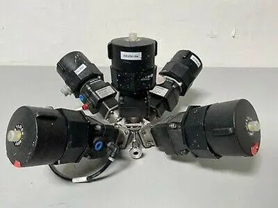 5 ITT Pure-Flo A204 Stainless Steel Diaphragm Valves w/ Position Monitors