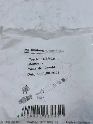 New | in-Stock LUMBERGAUTOMATION LUMBERGAUTOMATION RSMCK 3 Misc Electrical & Power Parts | ND Industrial Surplus #1213292