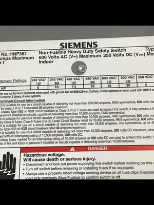 USED SIEMENS HNF361 VBII