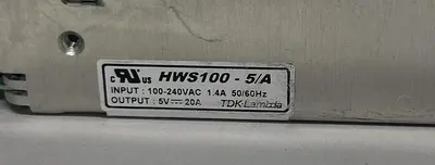 Used TDK LAMBDA HWS100-5/A Miscellaneous Equipment (Electrical & Power) Ohio US | Surplus Asset Holdings #1243384