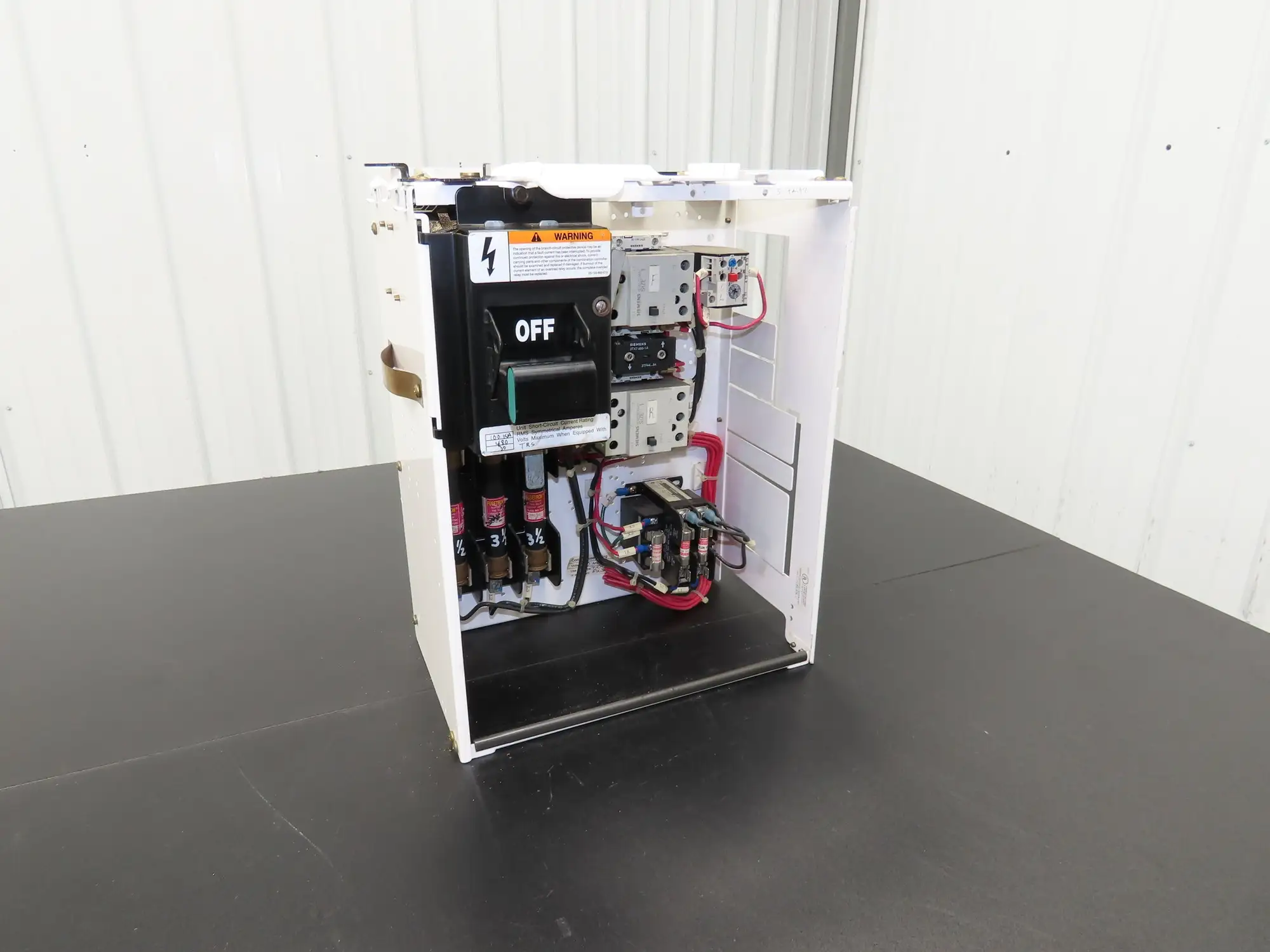 Siemens Combination Bucket Reversing Motor Starter MCC Fused 10Hp 600VAC 3Ph