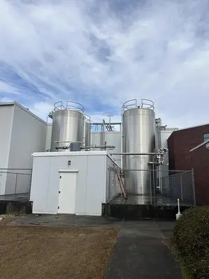 Walker Stainless 20,000 Gallon Jacketed Stainless Steel Storage Tanks SA240/T316L R-717 Lot of 4 1997