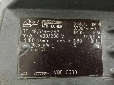 USED ATB FLENDOR RF18.5/6-75P