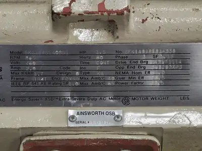 USED GE MOTORS 5KS184SE408D1