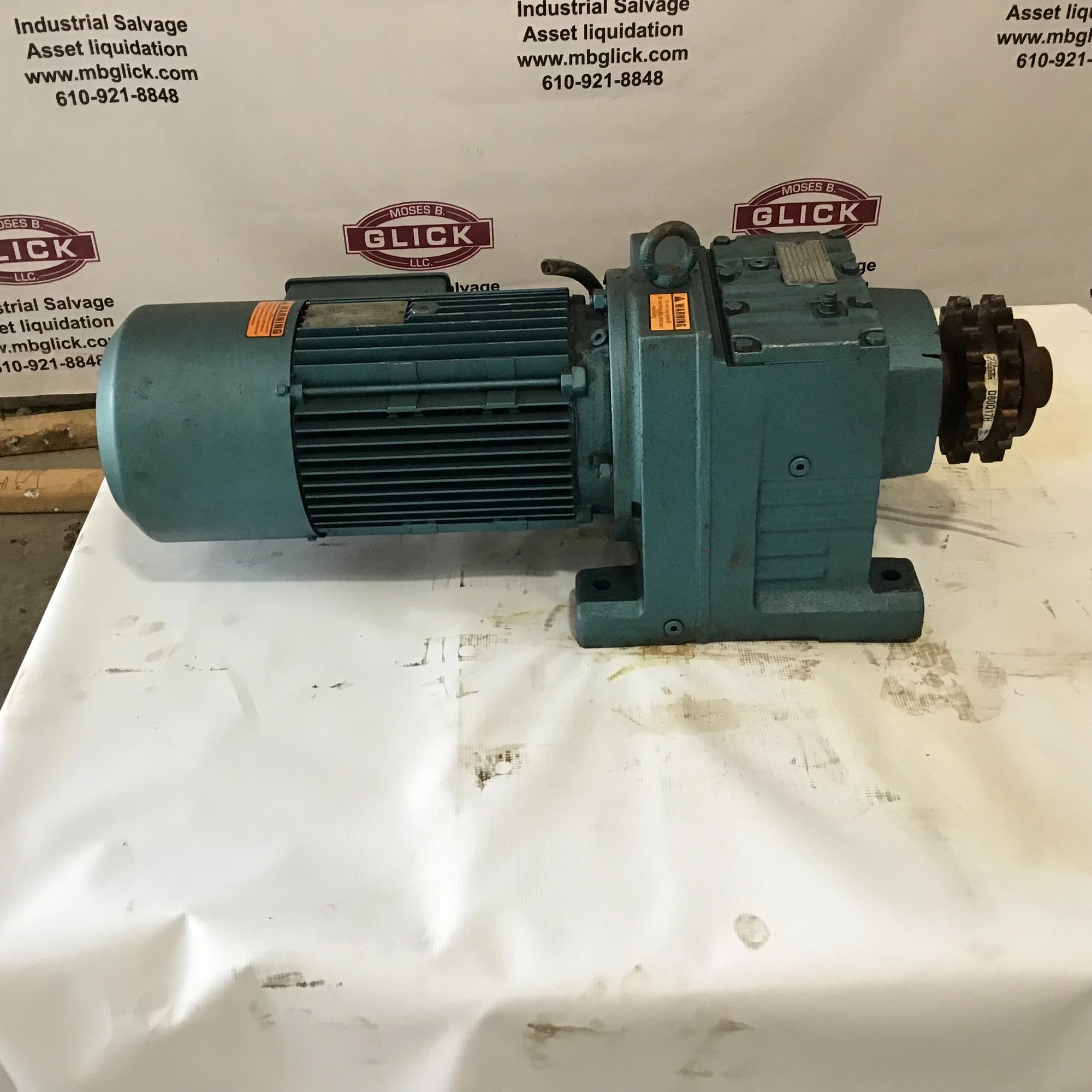 Sew-Eurodrive R87DV132S8/4BMG8HR Gear Drive Speed Reducer Ratio: 36.84:1