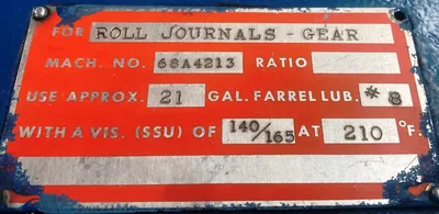 FARREL 8”X16” MILL, ITEM # 1958