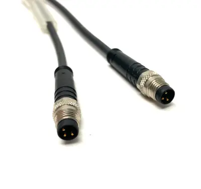 USED ESCHA SPLITTER Y-CABLE M12 FEM. TO DUAL M8 MALE