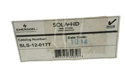NEW SOLA /EMERSON SLS-12-017T POWER SUPPLY SLS12017T