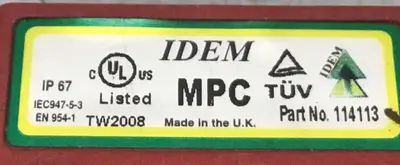 USED IDEM SAFETY SWITCHES 114113