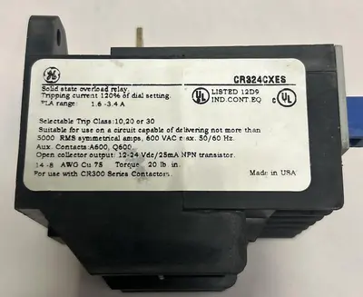 Used GENERAL ELECTRIC CR324CXES Miscellaneous Equipment (Electrical & Power) Ohio US | Surplus Asset Holdings #1309751