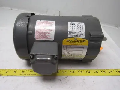 Baldor VW3538 1/2 Hp. 3 Ph. 60 Hz. 1725 RPM 5/8" Shaft Motor 56C Face Mount