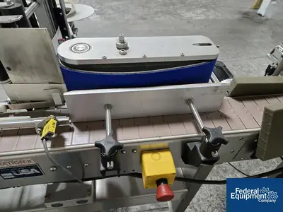 USED Quadrel Quadrel In-Line Labeler, Model Moduline