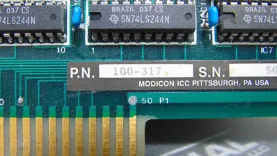 Modicon 100-317 PC Board RAM/ROD Used