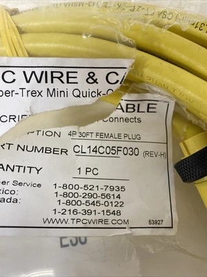 NEW TPC Wire & Cable Cl14C05F030