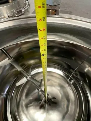 Apache Single Walled 1400 L Stainless Steel Mixing Tank w/ Controller & Motor