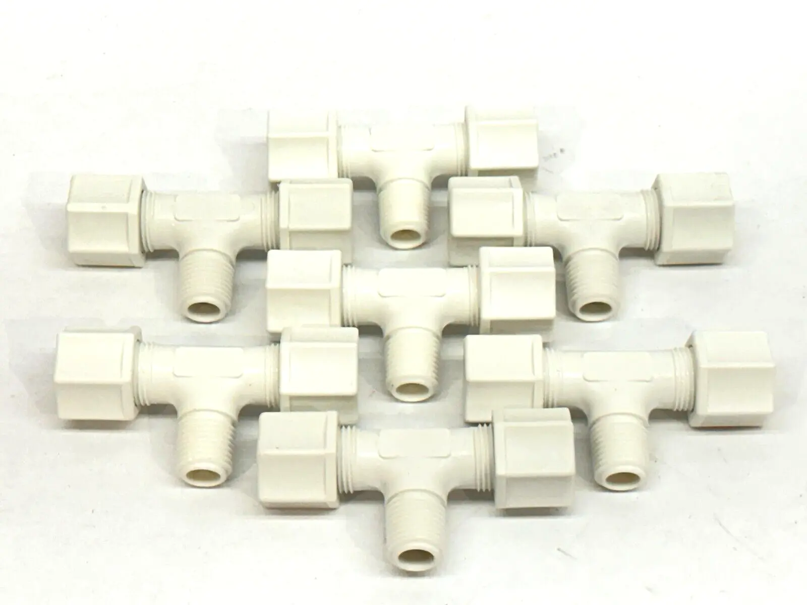 60-6-4-P-PG | JACO  Polypropylene Male Branch Tee 3/8 OD x 1/4 MP LOT OF 7 - New Other