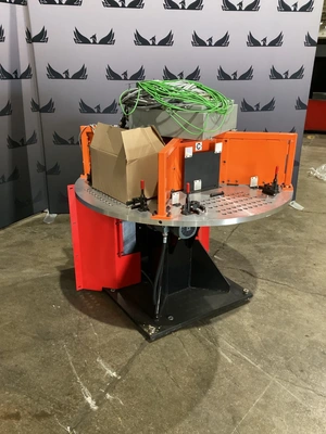 Rotary Indexing Table w/ Perforated Downdraft Surface for Welding/Assembly USED