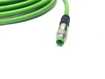 USED BECKHOFF DOUBLE ENDED ETHERCAT POWER CABLE M8 4-PIN