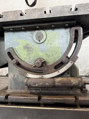 5' X 15" WEBO RADIAL ARM DRILL. STOCK # 0222126
