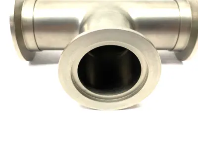 USED AGILENT STAINLESS STEEL TEE FITTING 2.46" CLEARANCE NW40