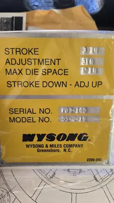 USED 1973 WYSONG 55-6-1S