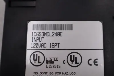 GE FANUC IC693MDL240 INPUT MODULE 16PT 120VAC STOCK #L-558-C