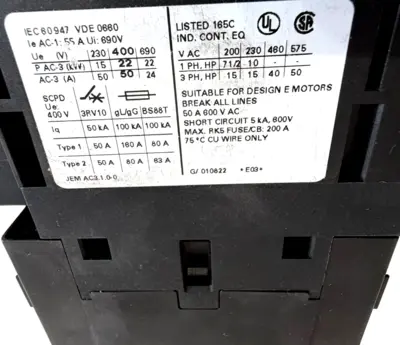 NEW SIEMENS 3RT10361AK64 CONTACTOR 3ZX1012-0RT03-1AA1