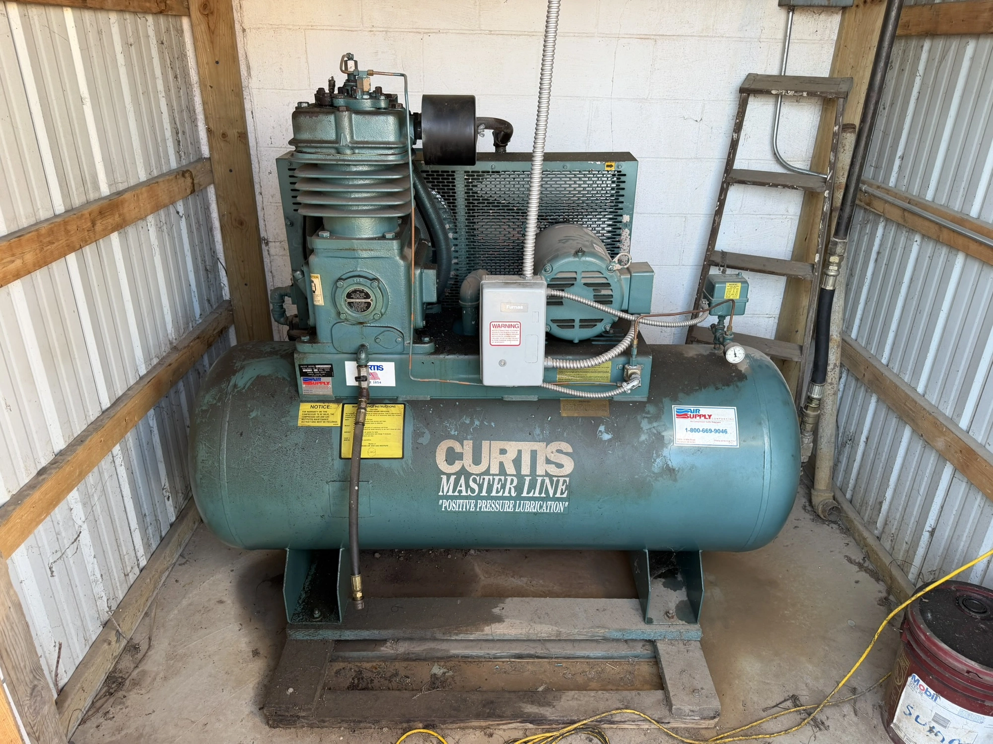 Used AIR SUPPLY CV97A11A352A Lubricated Reciprocating Air Compressors Michigan US | Miedema Asset Management Group #1390027