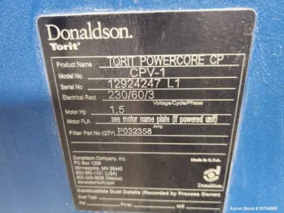 USED DONALDSON CPV-1
