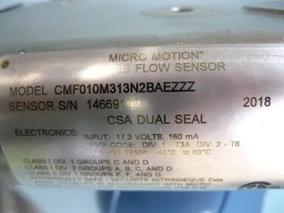 NEW Micro Motion CMF010 M313N2BAEZZZ