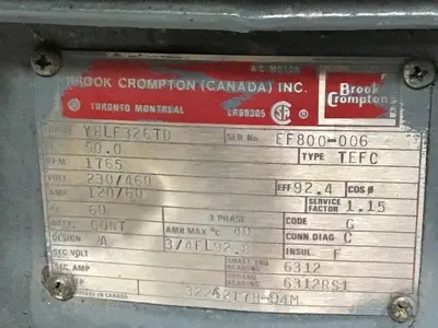 USED BROOK CROMPTON IP 3224217H-94M