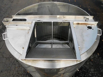 USED FELDMEIER 800 GALLON TANK OPEN TOP TANK