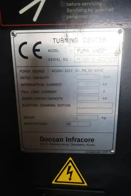 Used 2012 DOOSAN PUMA V400M CNC Lathes Illinois US | Aucto #1306895